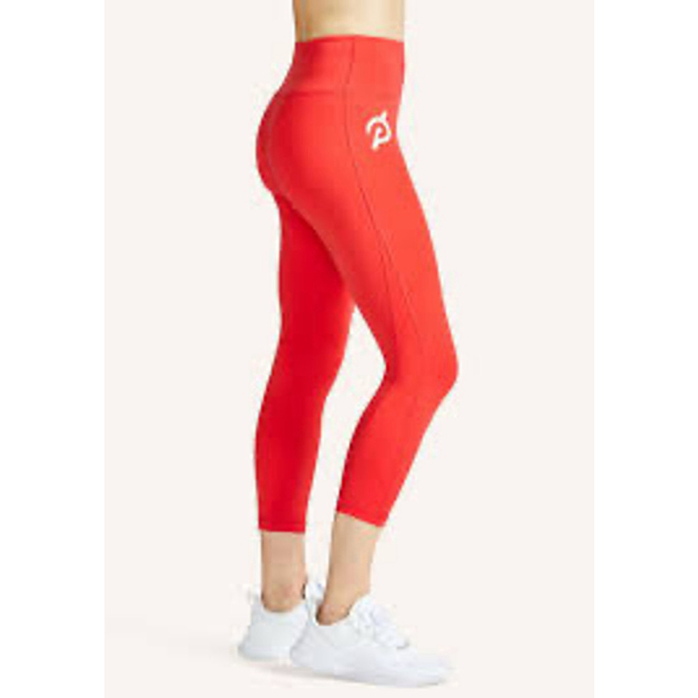 Peloton Red High Waisted Crop Leggings Size S